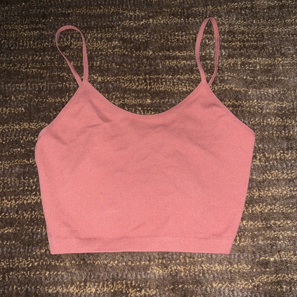 Brown Cropped Tank Top